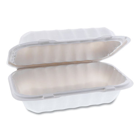 Earthchoice Smartlock Microwavable Hinged Lid Containers, 9 X 6 X 3, White, 270-carton