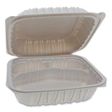 Vented Microwavable Hinged-lid Takeout Container, 3-compartment, 8.5 X 8.5 X 3.1, White, 146-carton