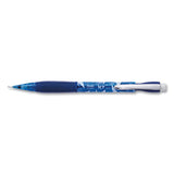 Icy Mechanical Pencil, 0.5 Mm, Hb (#2.5), Black Lead, Transparent Blue Barrel, Dozen