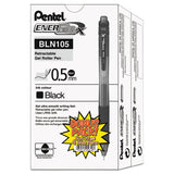 Energel-x Retractable Gel Pen, 0.5 Mm Needle Tip, Black Ink-barrel, 24-pack