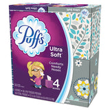 Ultra Soft Facial Tissue, 2-ply, White, 56 Sheets-box, 4 Boxes-pack