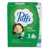 Plus Lotion Facial Tissue, White, 2-ply, 124-box, 3 Box-pack