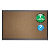 Prestige Bulletin Board, Brown Graphite-blend Surface, 48 X 36, Aluminum Frame