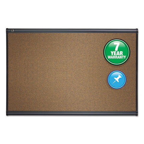 Prestige Bulletin Board, Brown Graphite-blend Surface, 48 X 36, Aluminum Frame