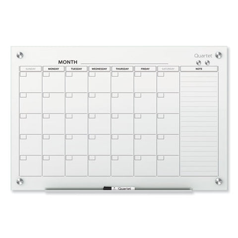 Infinity Magnetic Glass Calendar Board, 36 X 24