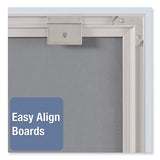 Matrix Magnetic Boards, Painted Steel, 23 X 23, White, Aluminum Frame