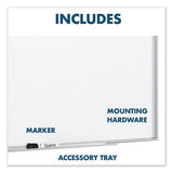 Fusion Nano-clean Magnetic Whiteboard, 96 X 48, Silver Frame