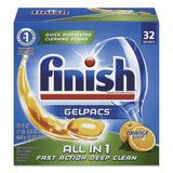 Dish Detergent Gelpacs, Orange Scent, 32-box