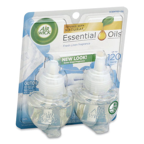 Scented Oil Refill, Fresh Linen, 0.67 Oz, 2-pack