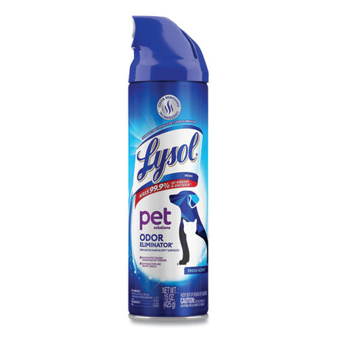 Disinfectant Spray Ii Pet Odor Eliminator, Fresh, 15 Oz Aerosol Spray, 12/carton