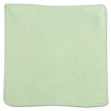 Microfiber Cleaning Cloths, 12 X 12, Green, 24-pack