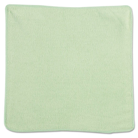 Microfiber Cleaning Cloths, 12 X 12, Green, 24-pack