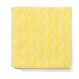 Reusable Cleaning Cloths, Microfiber, 16 X 16, Yellow, 12-carton