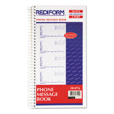 Telephone Message Book, 5 X 2 3-4, Two-part Carbonless, 400 Sets