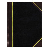 Texthide Record Book, Black-burgundy, 300 Green Pages, 14 1-4 X 8 3-4