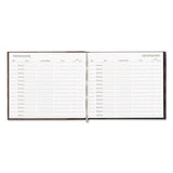 Visitor Register Book, Burgundy Hardcover, 128 Pages, 8 1-2 X 9 7-8