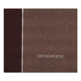 Visitor Register Book, Burgundy Hardcover, 128 Pages, 8 1-2 X 9 7-8