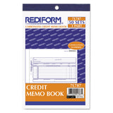 Credit Memo Book, 5 1-2 X 7 7-8, Carbonless Triplicate, 50 Sets-book