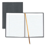 Executive Notebook With Ribbon Bookmark, 1 Subject, Medium/college Rule, Cool Gray Cover, (75) 10.75 X 8.5 Sheets