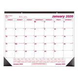 Monthly Desk Pad Calendar, Chipboard, 22 X 17, 2022