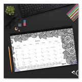 Doodleplan Desk Calendar With Coloring Pages, 17.75 X 10.88, 2022