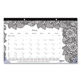 Doodleplan Desk Calendar With Coloring Pages, 17.75 X 10.88, 2022