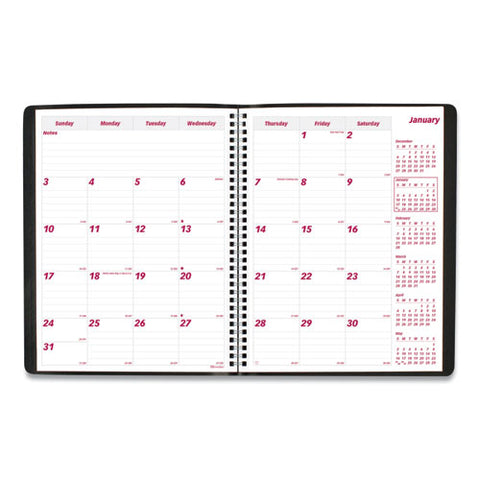 Essential Collection 14-month Ruled Planner, 11 X 8.5, Black, 2021