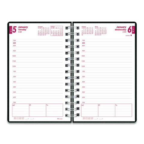 Duraflex Daily Planner, 8 X 5, Black, 2022