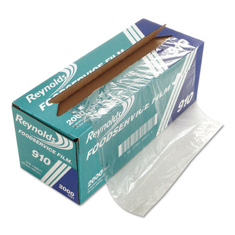 Pvc Film Roll With Cutter Box, 12" X 2000 Ft, Clear