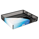 Deep Desk Drawer Organizer, Metal Mesh, Black