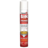 Bin Aerosol Primer With Turbo Spray System, Interior, Flat White, 26 Oz Aerosol Can, 6/carton