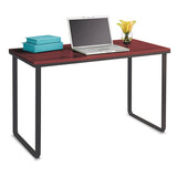 Steel Desk, 47.25" X 24" X 28.75", Cherry-black