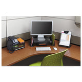 Onyx Angled Mesh Steel Telephone Stand, 11 3-4 X 9 1-4 X 7, Black