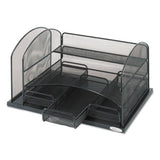 Three Drawer Organizer, Steel, 16 X 11 1-2 X 8 1-4, Black