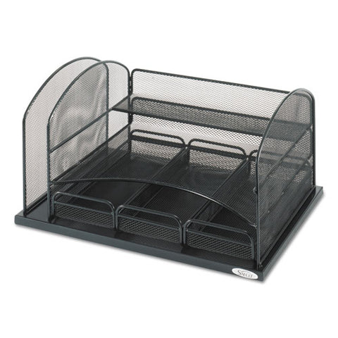 Three Drawer Organizer, Steel, 16 X 11 1-2 X 8 1-4, Black