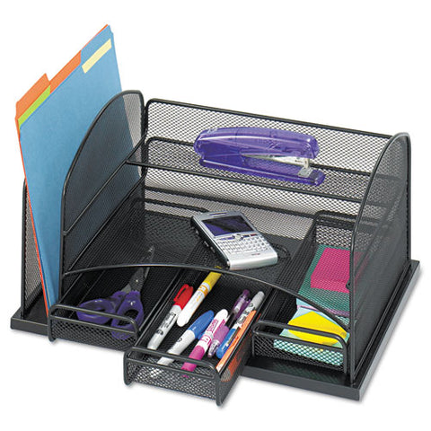 Three Drawer Organizer, Steel, 16 X 11 1-2 X 8 1-4, Black