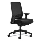 Safco® Medina Deluxe Task Chair, Supports Up To 275 Lbs, Black Seat-black Back, Black Base