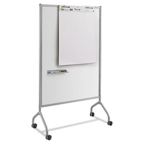 Impromptu Magnetic Whiteboard Collaboration Screen, 42w X 21.5d X 72h, Gray-white