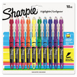 Liquid Pen Style Highlighters, Chisel Tip, Assorted Colors, 10-set