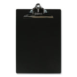 Aluminum Clipboard, 1" Clip Capacity, Holds 8.5 X 11 Sheets, Black