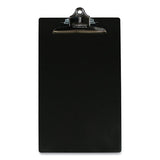 Aluminum Clipboard, 1" Clip Capacity, Holds 8.5 X 14 Sheets, Black