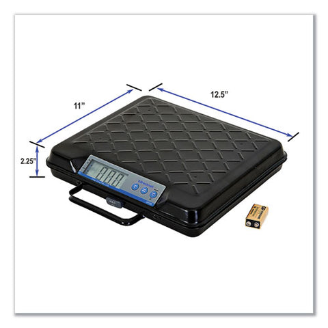 Portable Electronic Utility Bench Scale, 250lb Capacity, 12 X 10 Platform