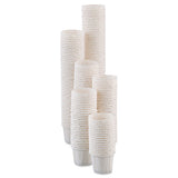 Paper Portion Cups, .5oz, White, 250-bag, 20 Bags-carton