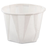 Paper Portion Cups, 1oz, White, 250-bag, 20 Bags-carton