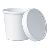 Flexstyle Food Lid Container, 12.1 Oz, 3.6" Diameter, White, 250-carton