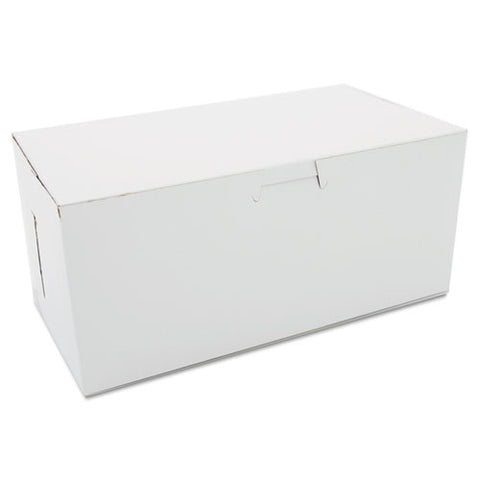 Non-window Bakery Boxes, 9 X 5 X 4, White, 250-carton