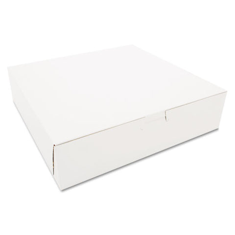 Tuck-top Bakery Boxes, 10 X 10 X 2.5, White, 250-carton