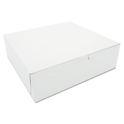 Tuck-top Bakery Boxes, 10 X 10 X 3, White, 200-carton