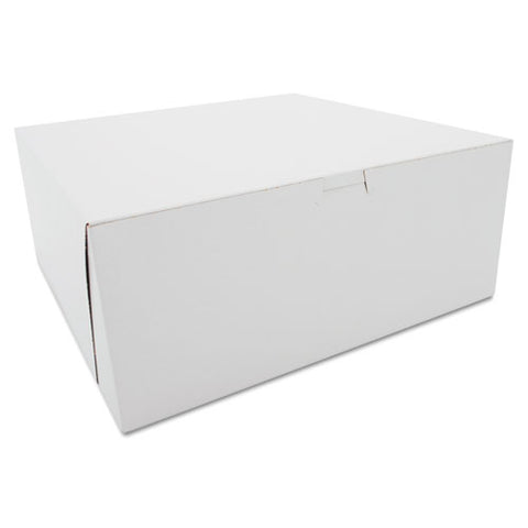 Tuck-top Bakery Boxes, 12 X 12 X 5, White, 100-carton