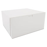 Tuck-top Bakery Boxes, 12 X 12 X 6, White, 50-carton